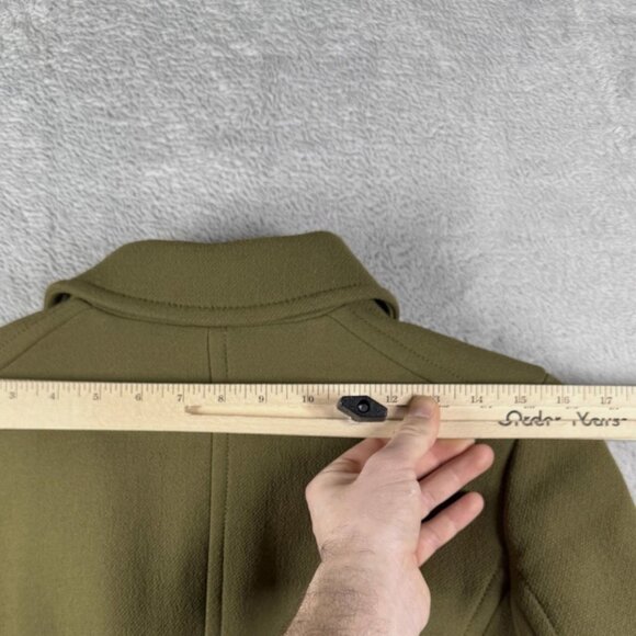 J. Crew Warm Olive Wool Lady Day Green thinsulate Coat 6 - Picture 12 of 15